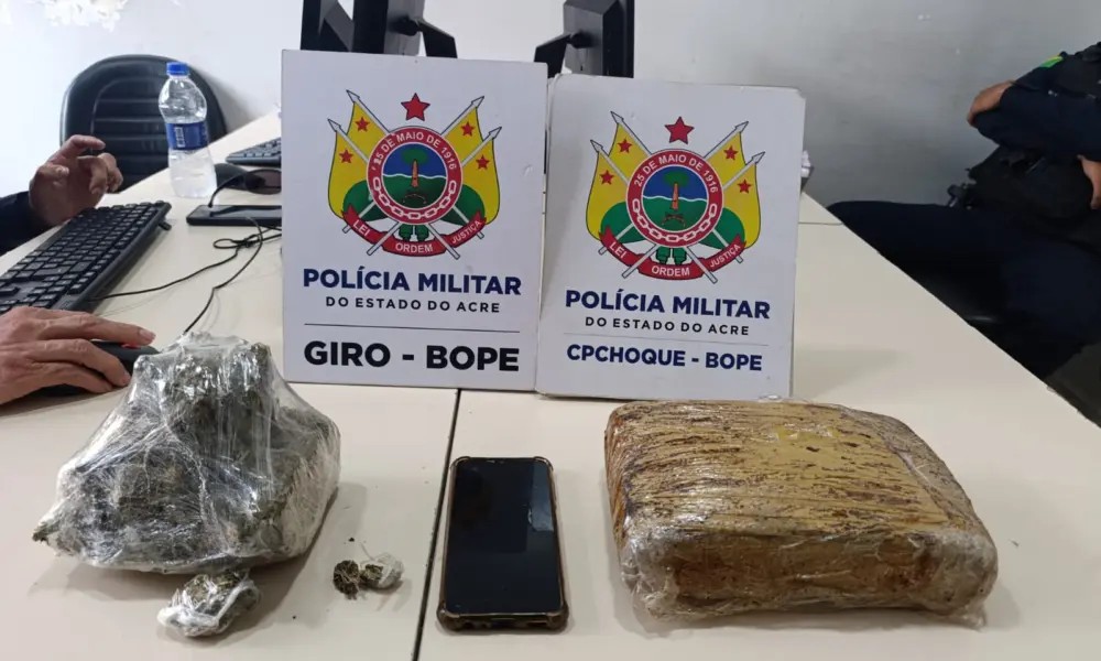 Jovem de 18 Anos Detido pelo BOPE com Mais de 1,5 kg de Maconha em Rio Branco Imagem do artigo