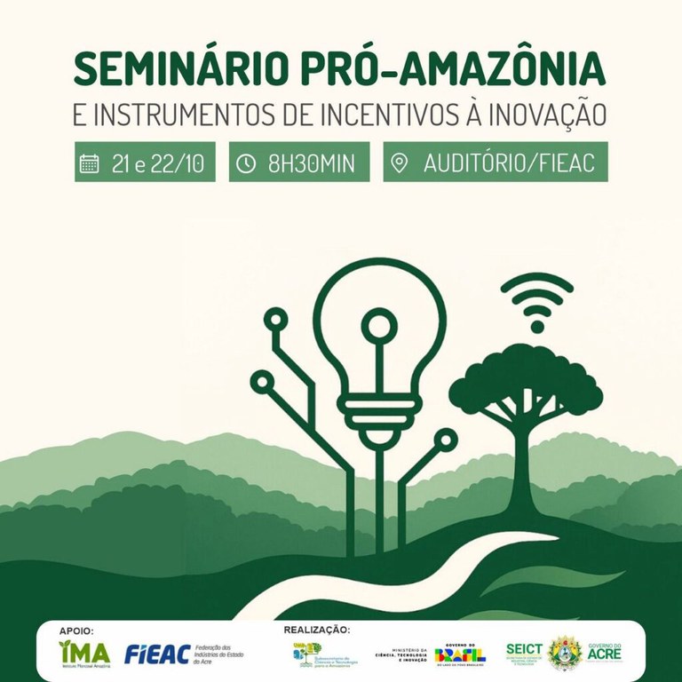 Inscrições Abertas para Seminário sobre Inovação na Amazônia: Participe do Pró-Amazônia Imagem do artigo