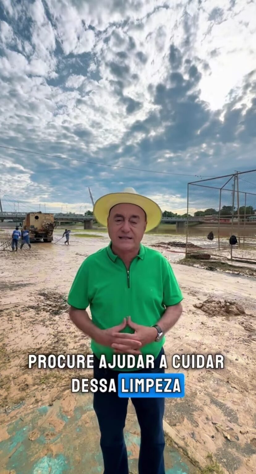 Prefeitura de Rio Branco Realiza Limpeza no Bairro da Base Após Recuo do Rio Acre