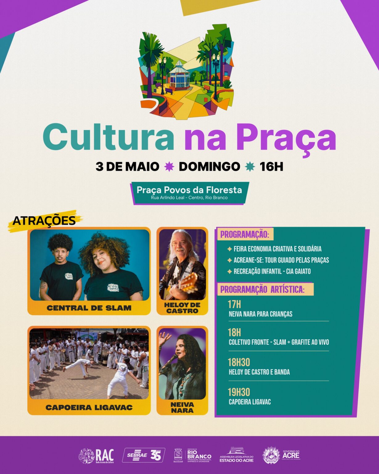 Cultura na Praça: 4ª Edição Fomenta Economia Criativa e Lazer em Rio Branco