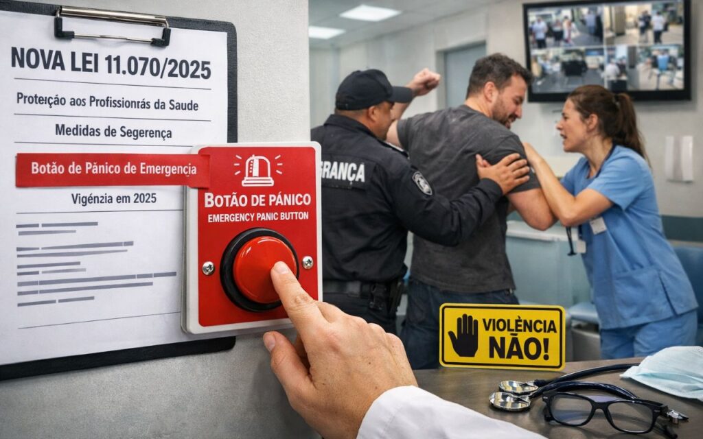 Nova Lei no RJ Garante Botão de Pânico em Hospitais para Proteger Profissionais da Saúde Nova Lei no RJ Garante Botão de Pânico em Hospitais para Proteger Profissionais da Saúde