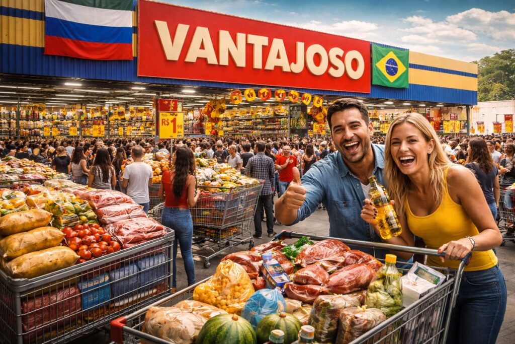 Rede Vantajoso Chega ao Brasil: Supermercado Russo Promete Preços 30% Mais Baixos Rede Vantajoso Chega ao Brasil: Supermercado Russo Promete Preços 30% Mais Baixos