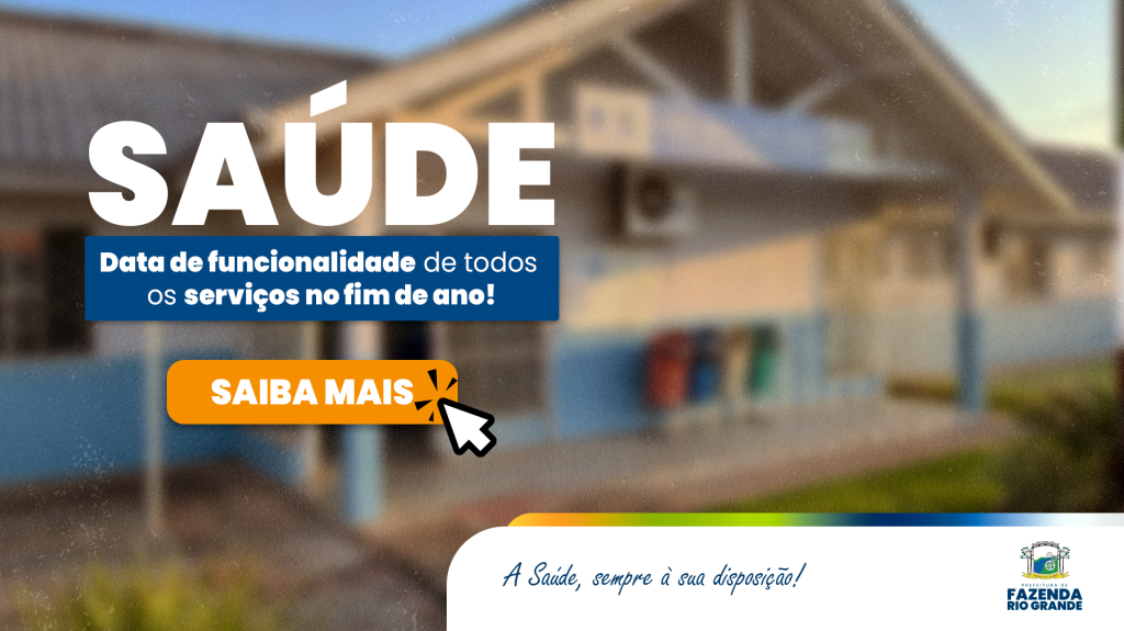 Saúde de Fazenda Rio Grande Estabelece Cronograma de Atendimento para as Festas de Fim de Ano