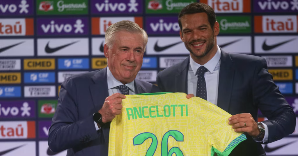 Ancelotti Permanecerá na Seleção Brasileira até 2030, Afirmou Presidente da CBF