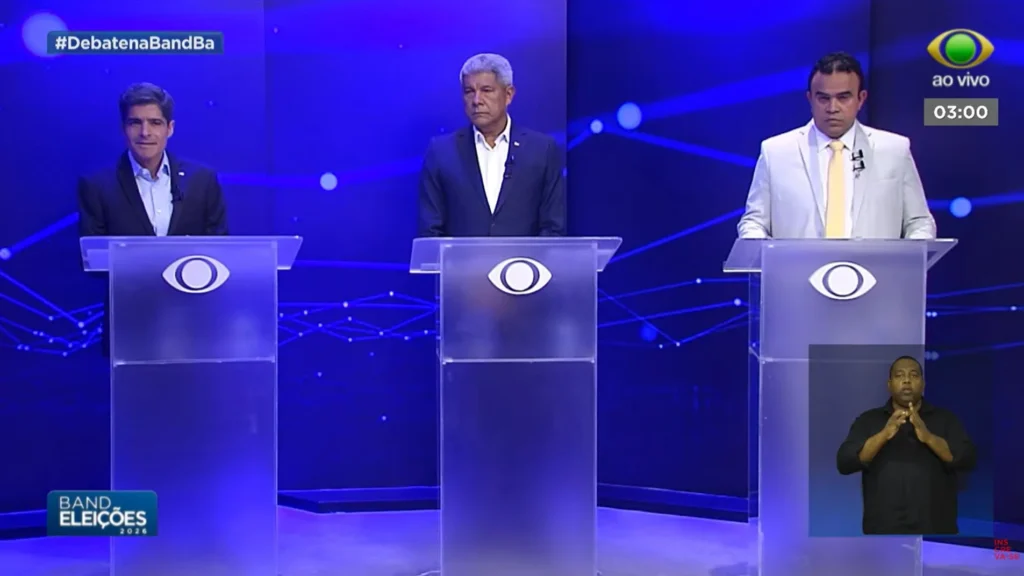Debate entre candidatos ao governo da Bahia destaca saúde, educação e segurança com críticas intensa