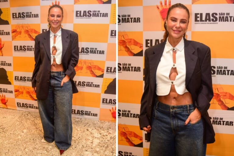 Paolla Oliveira brilha com look recortado e exibe abdômen tonificado Paolla Oliveira brilha com look recortado e exibe abdômen tonificado