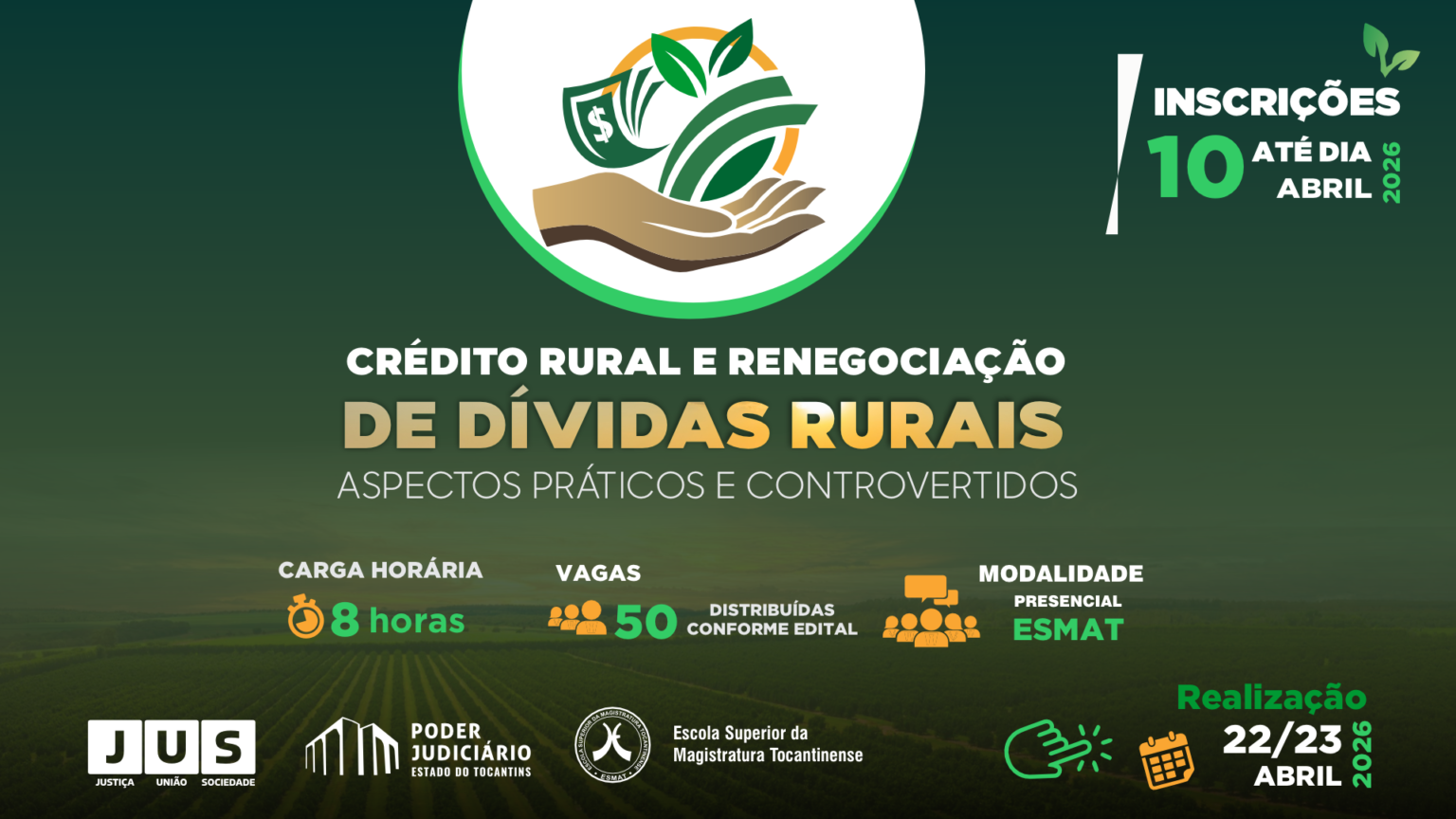 Esmat Lança Curso Inovador sobre Crédito Rural e Renegociação de Dívidas no Agronegócio Esmat Lança Curso Inovador sobre Crédito Rural e Renegociação de Dívidas no Agronegócio