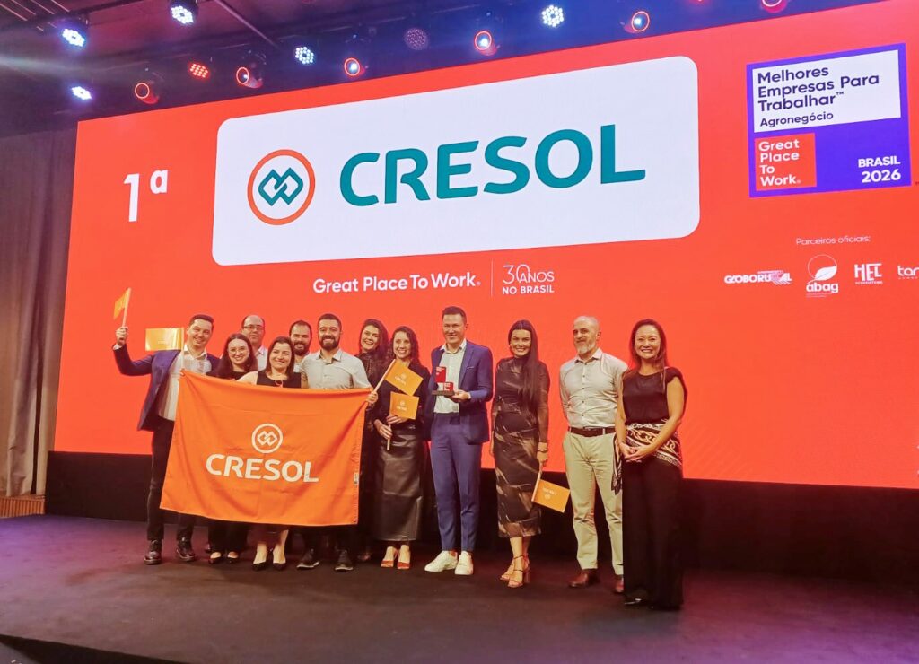 Cresol é Reconhecida como a Melhor Empresa para Trabalhar no Agronegócio em 2026