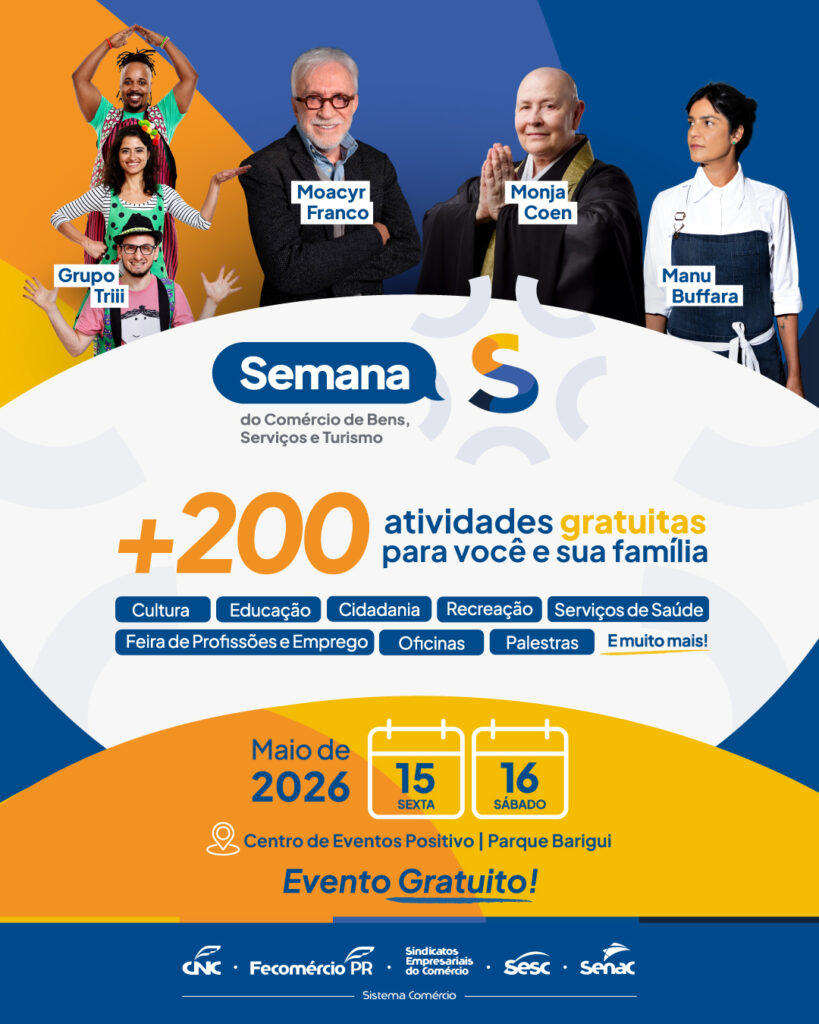 Semana S do Comércio 2026: O Maior Evento Gratuito do Sistema Comércio em Paraná