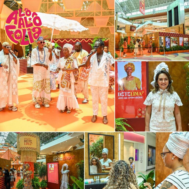 Carnaval em Salvador: Cortejo Afro Inaugura Espaço de Beleza e Abadás no Salvador Shopping Carnaval em Salvador: Cortejo Afro Inaugura Espaço de Beleza e Abadás no Salvador Shopping