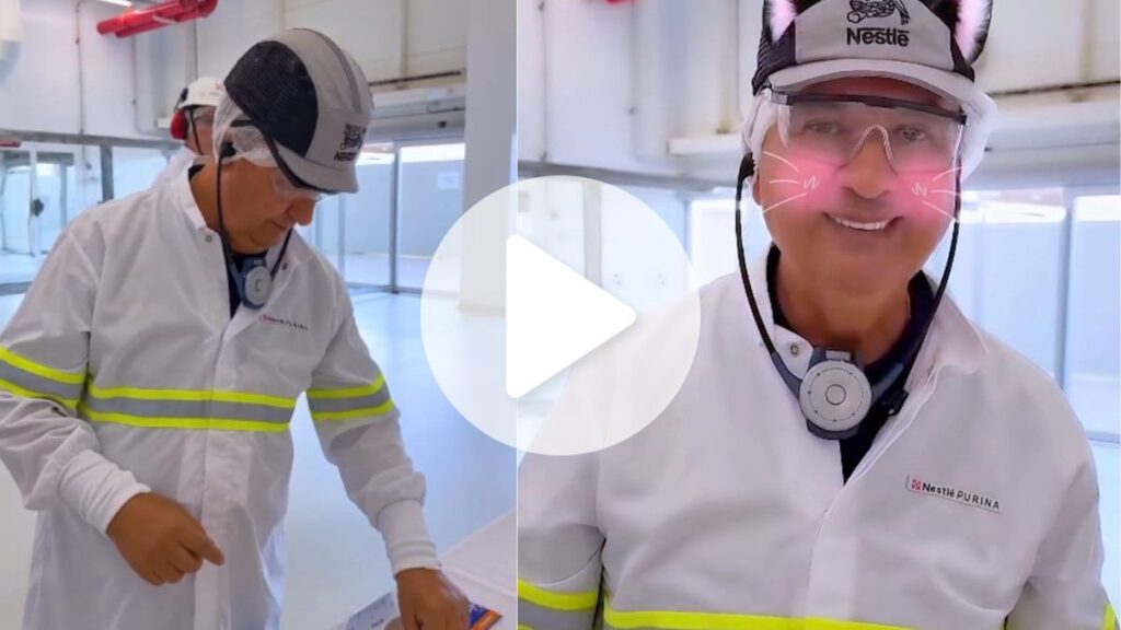 Governador Prova Ração em Inauguração da Fábrica da Nestlé em SC