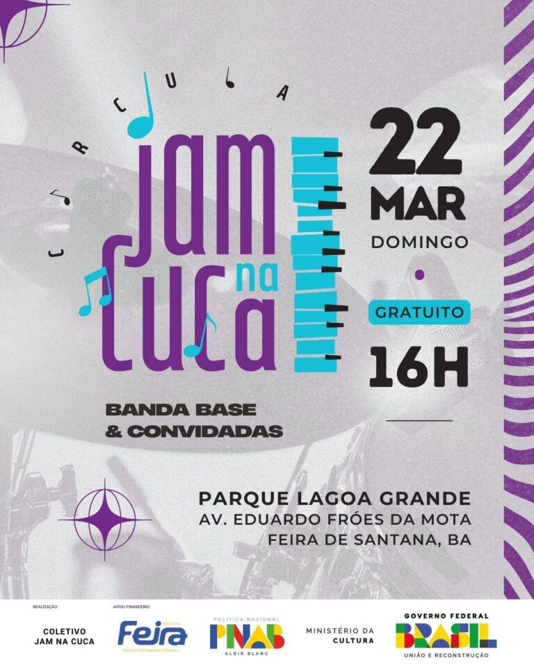 Reunião Musical: Jam na CUCA Retorna à Lagoa Grande em Feira de Santana