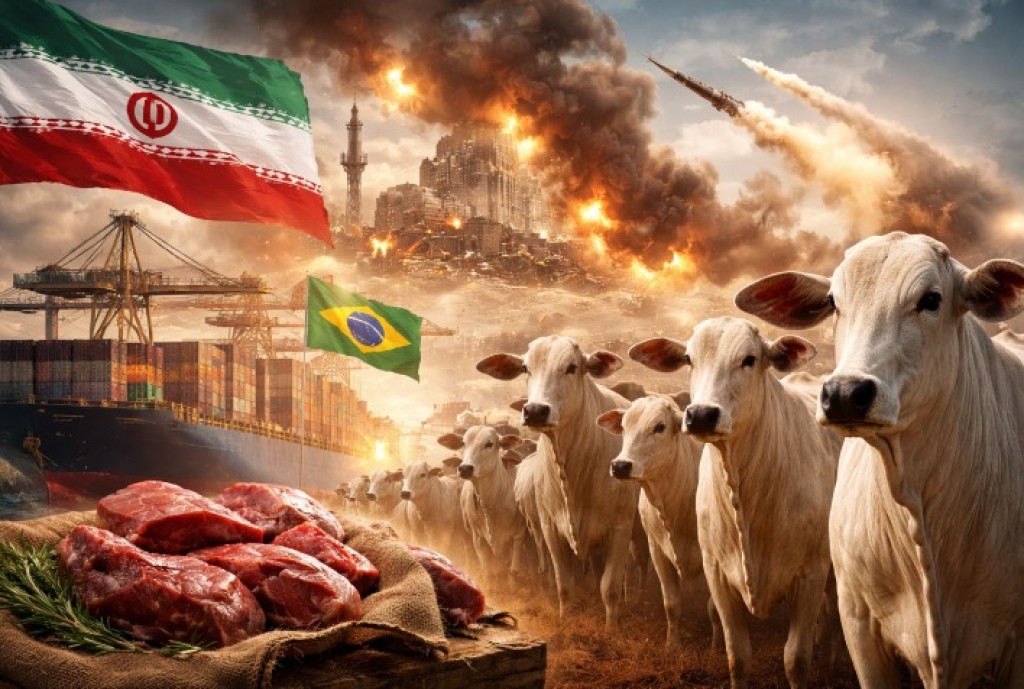 Guerra no Irã: Impactos nas Exportações de Carne Bovina e Alerta para o Agronegócio Brasileiro Guerra no Irã: Impactos nas Exportações de Carne Bovina e Alerta para o Agronegócio Brasileiro