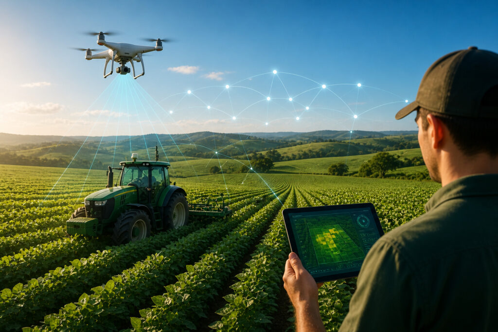 Transformação do Agronegócio no Paraná: Como a IA, Drones e Robôs Estão Revolucionando o Setor Transformação do Agronegócio no Paraná: Como a IA, Drones e Robôs Estão Revolucionando o Setor