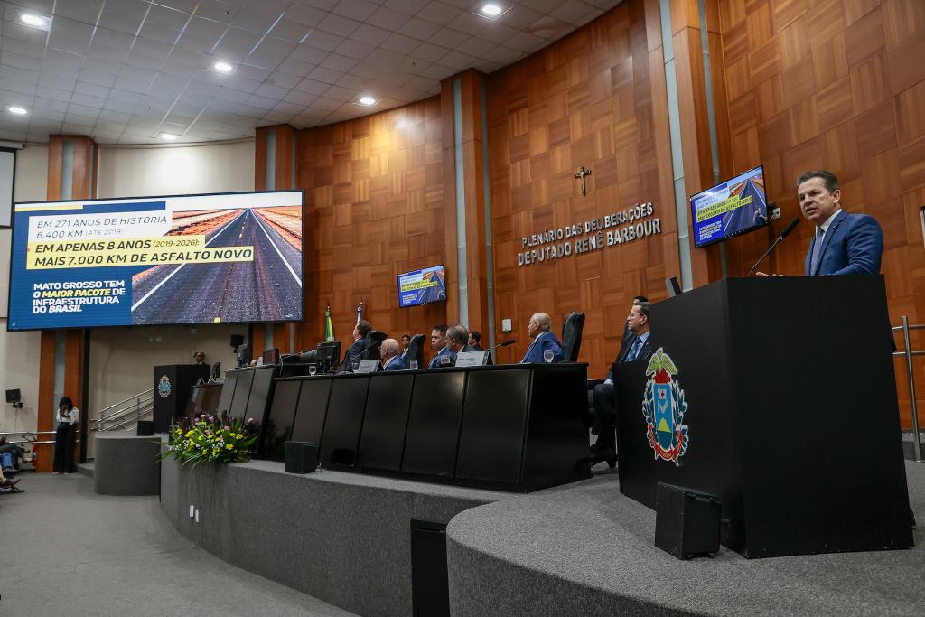 Mauro Mendes Apresenta Pacote de Obras e Investimentos na Abertura do Ano Legislativo em MT Mauro Mendes Apresenta Pacote de Obras e Investimentos na Abertura do Ano Legislativo em MT