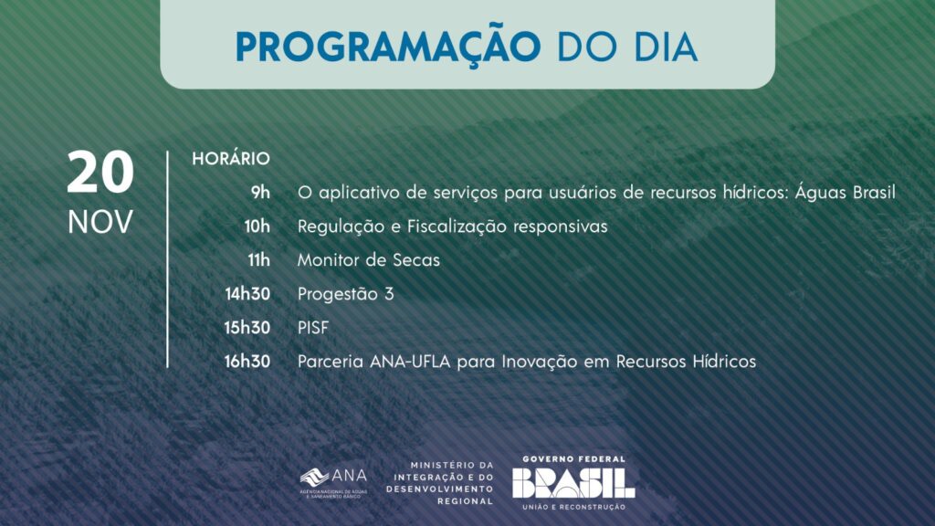 Debate sobre política e gestão das águas no Brasil dá início à participação da ANA no 25º SBRH image 291