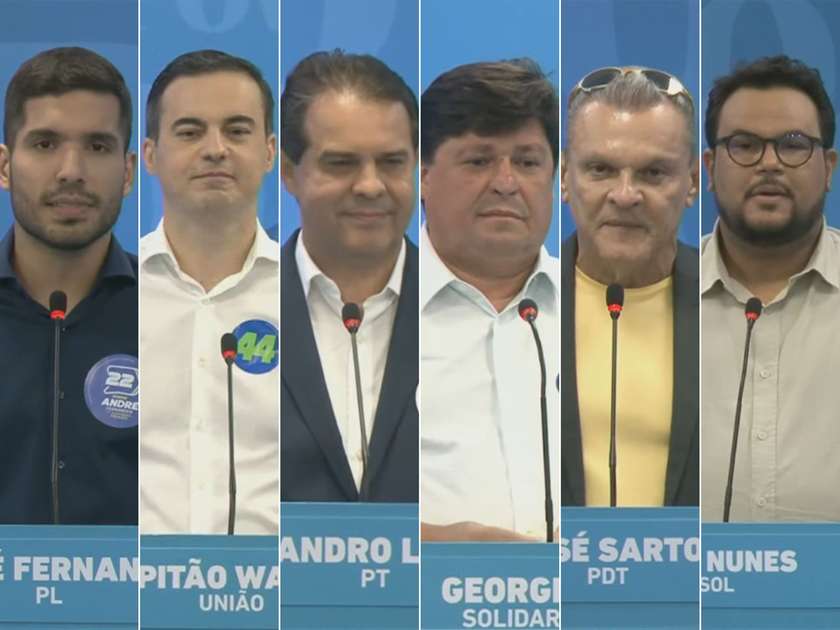 Candidatos à Prefeitura de Fortaleza Focam Debate em Saúde e Segurança Pública