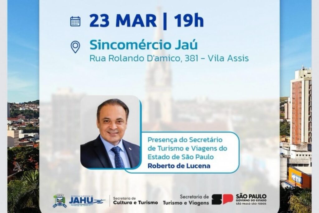 Jaú Recebe Secretário de Turismo para Lançamento da Estância Turística