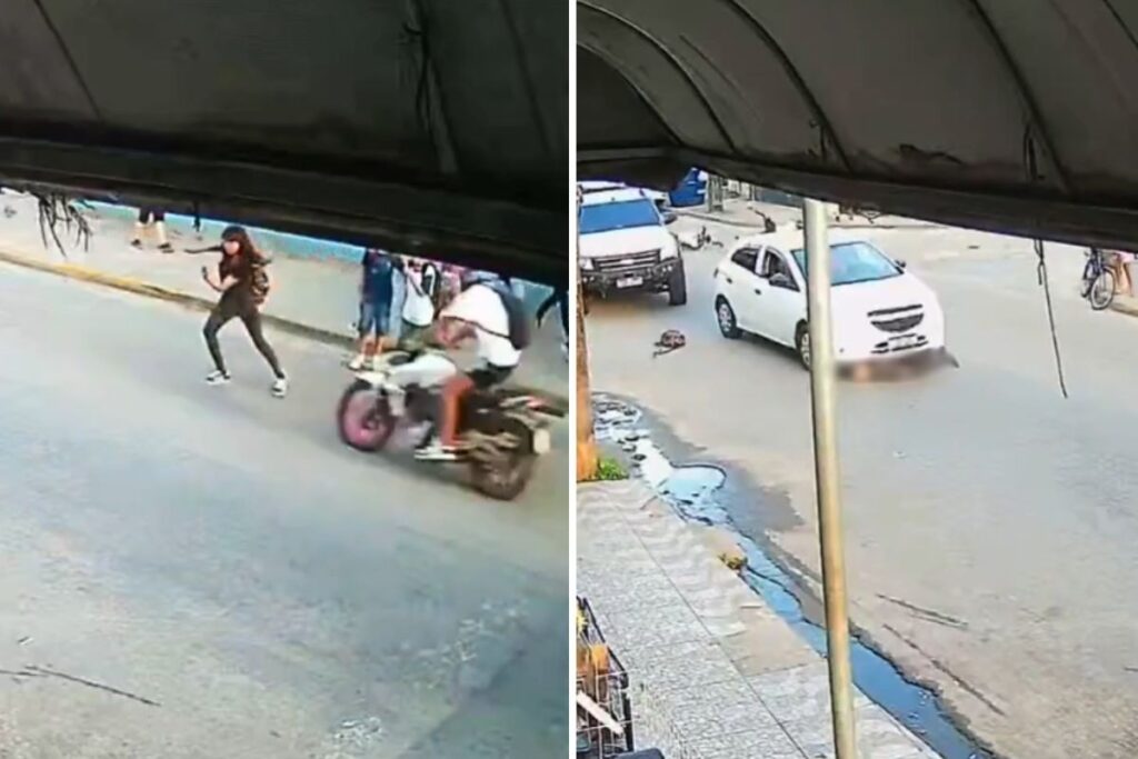 Adolescente Atropelada por Motocicleta na Saída da Escola em Itanhaém