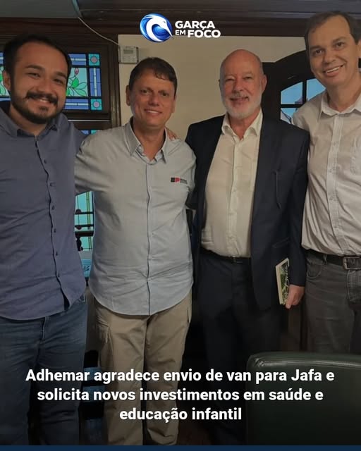 Nova Van para Jafa e Investimentos em Garça: Compromisso com a Saúde e Educação Nova Van para Jafa e Investimentos em Garça: Compromisso com a Saúde e Educação