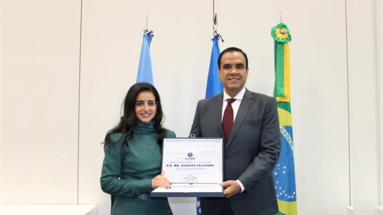 Gustavo Feliciano Assume a Presidência do Conselho Executivo da ONU Turismo em Cerimônia Marcante Gustavo Feliciano Assume a Presidência do Conselho Executivo da ONU Turismo em Cerimônia Marcante