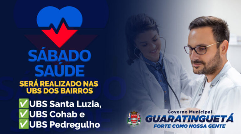 Guaratinguetá Promove Sábado Saúde: Consultas e Vacinação Acessíveis à População Guaratinguetá Promove Sábado Saúde: Consultas e Vacinação Acessíveis à População