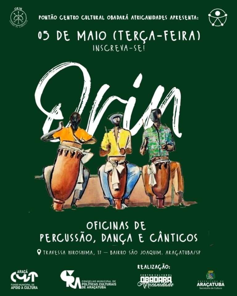 ORÌN - Samba de Caboclo: Nova Edição de Oficinas em Araçatuba